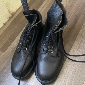 Black Leather Men's Boots